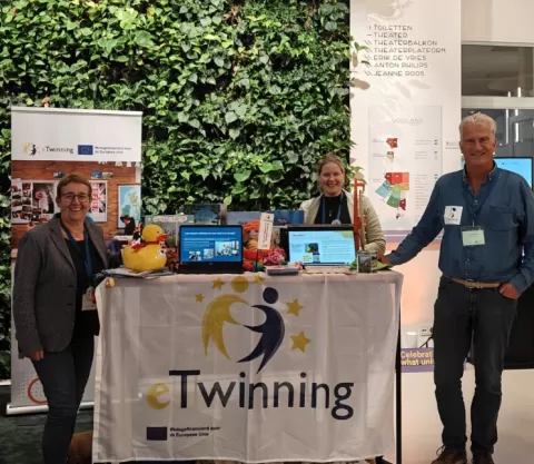 social media post eTwinning Conferentie ambassadeurs en stand