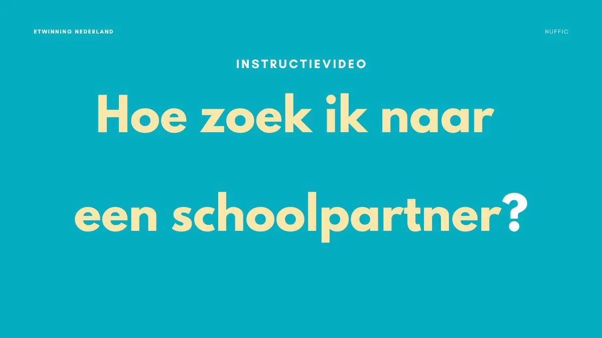 Hoe zoek ik naar een schoolpartner?