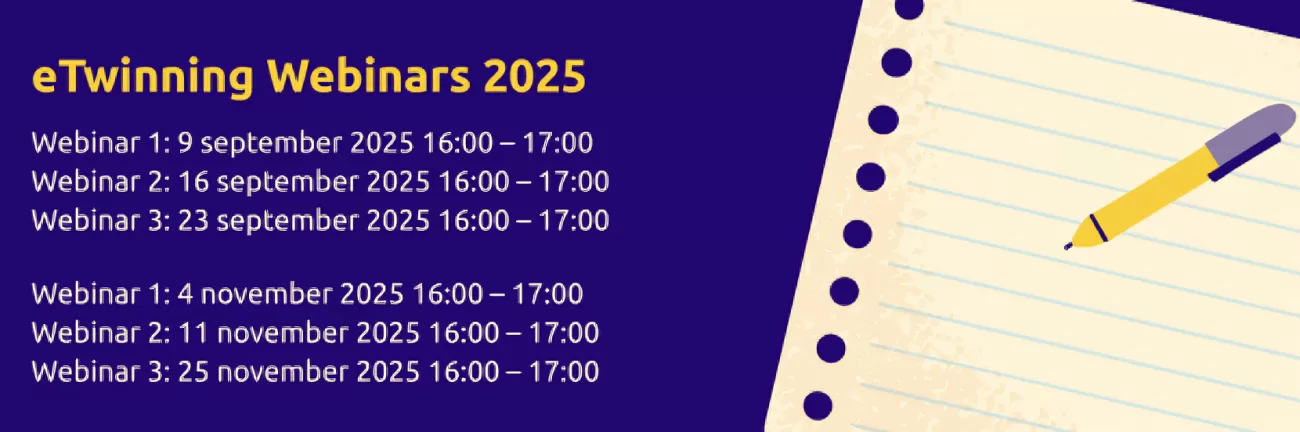 banner eTwinning webinars 2025 data