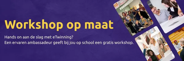 Vraag een gratis workshop op maat aan, een ervaren ambassadeur komt langs op jouw school. En helpt jou en je collega's om het platform te leren kennen.