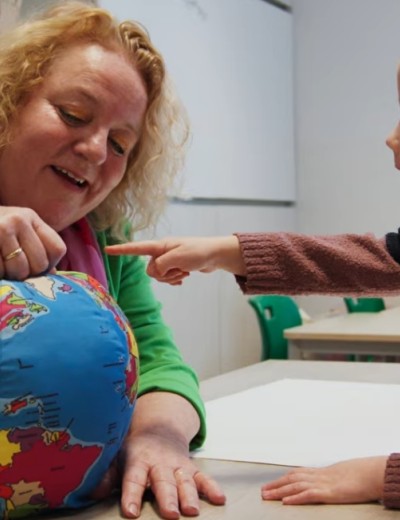 Teachers and children